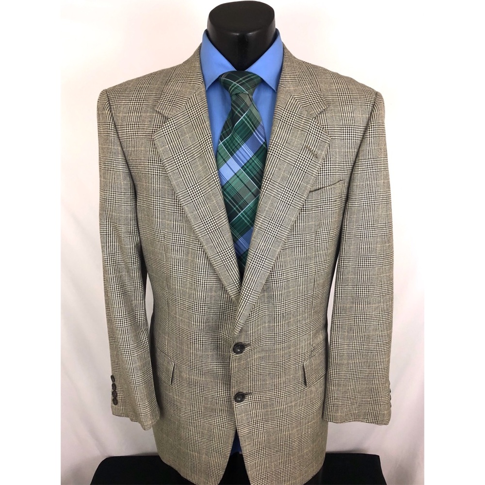 Hickey Freeman Boardroom Sport Coat Gray Silk 42L